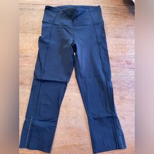 Lululemon fast and free crop nulux 19” size 6